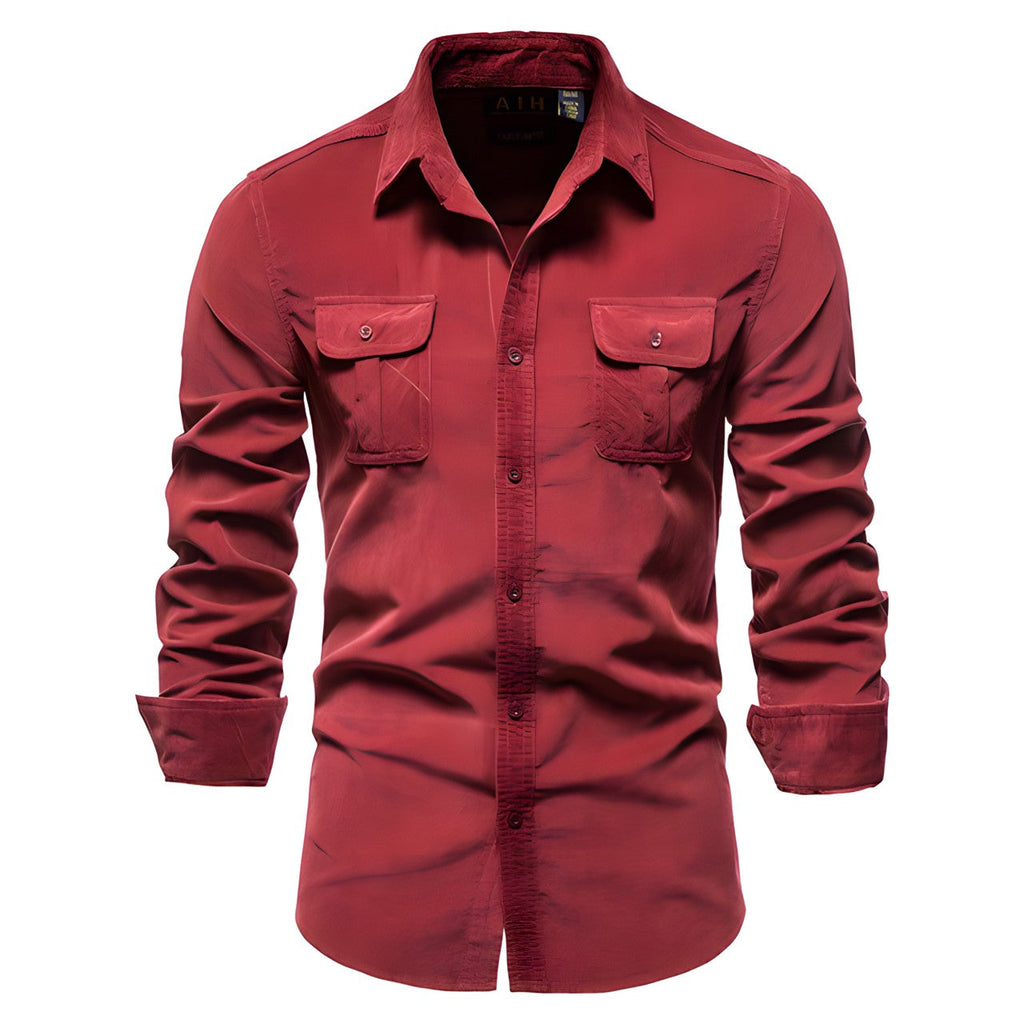 Casual herenshirt met een relaxte pasvorm