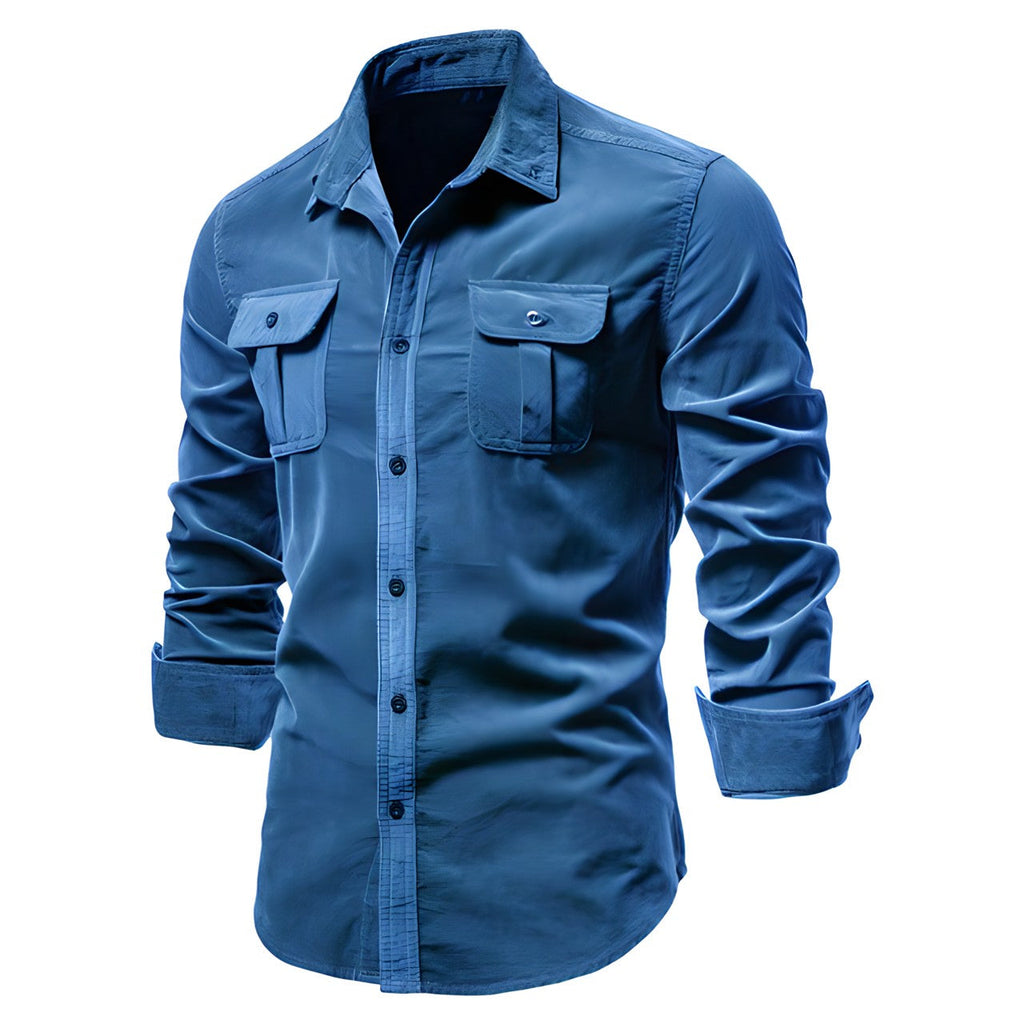 Casual herenshirt met een relaxte pasvorm
