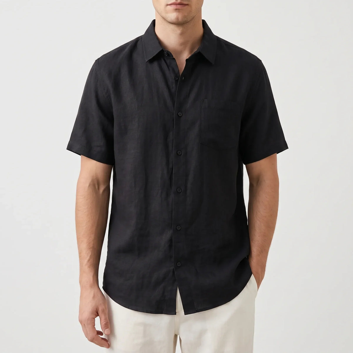 Casual overhemd met korte mouwen – Noor