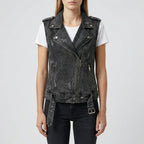 Casual jeansvest met zakken