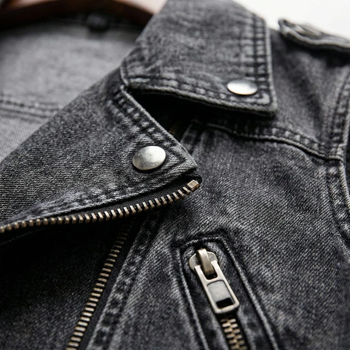 Casual jeansvest met zakken