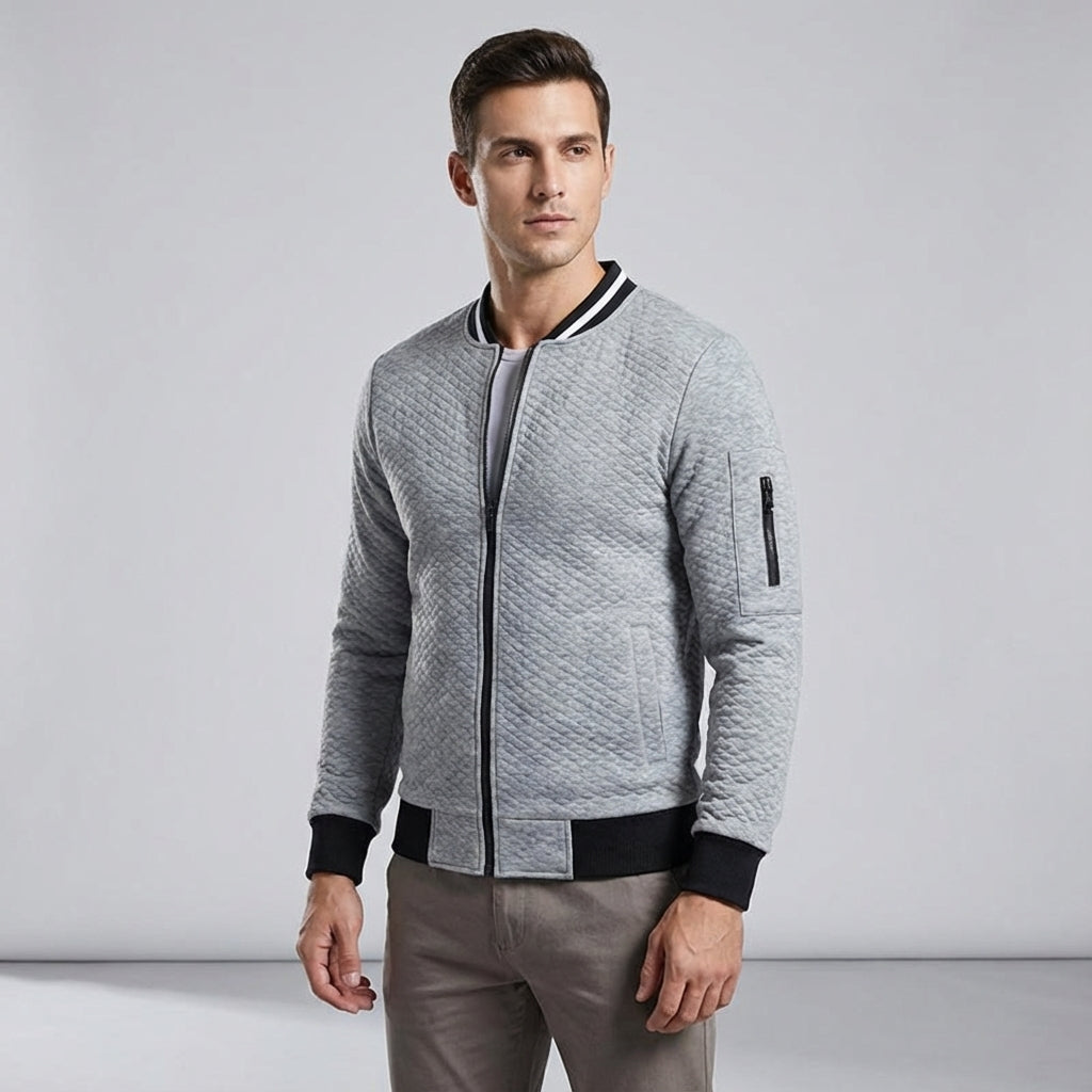 Casual jacket met mouwrits