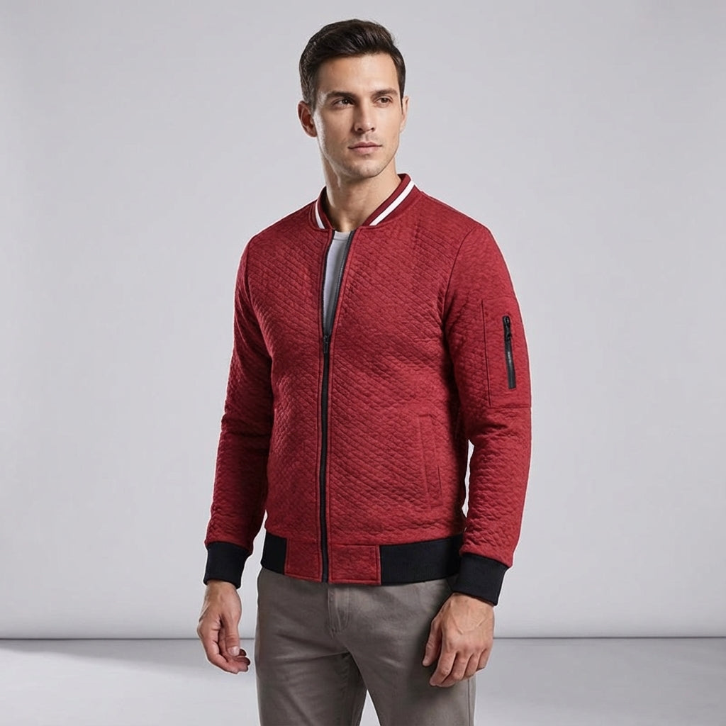 Casual jacket met mouwrits