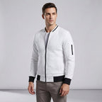 Casual jacket met mouwrits