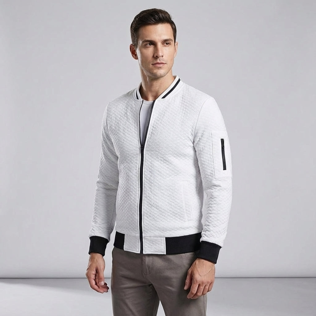 Casual jacket met mouwrits