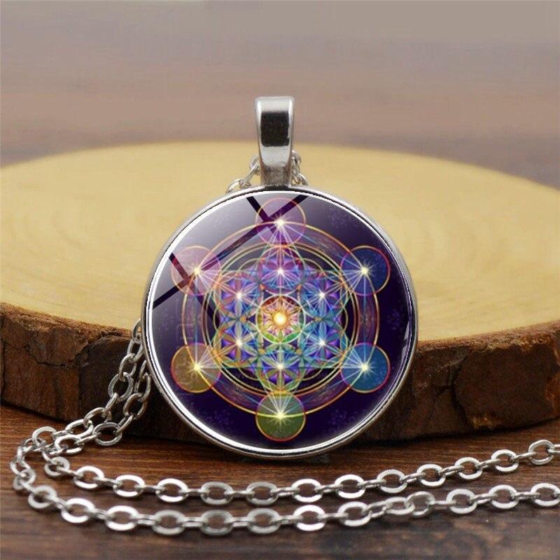 Chakra hangertje met metatron’s kubus