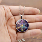 Chakra hangertje met metatron’s kubus