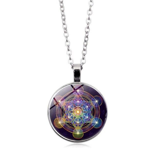 Chakra hangertje met metatron’s kubus