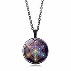 Chakra hangertje met metatron’s kubus