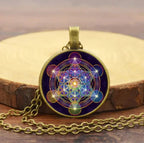 Chakra hangertje met metatron’s kubus