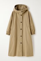 Lange dames trenchcoat met capuchon – Liva