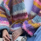 Chunky gebreide cardigan