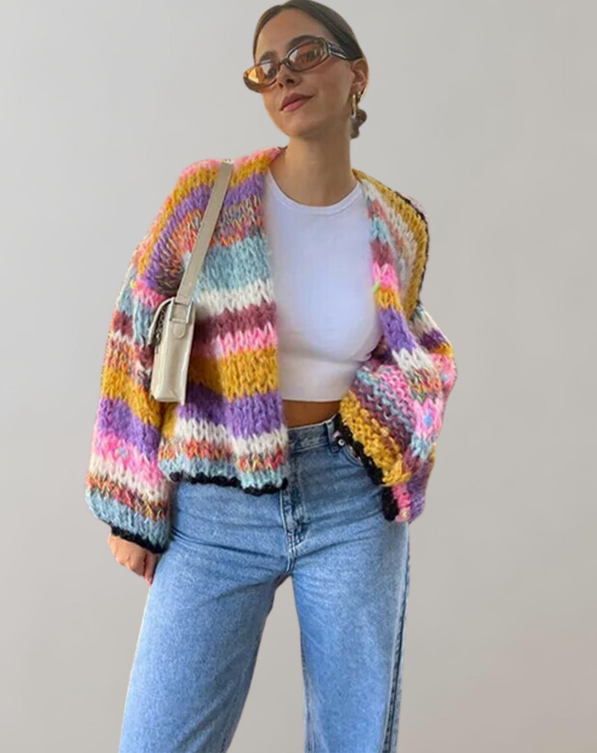 Chunky gebreide cardigan