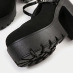 Chunky mary janes shoes