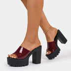 Chunky plateausandalen