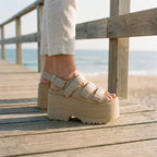 Chunky retro platformsandalen — afbeelding 1