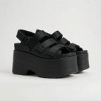Chunky retro platformsandalen