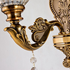 Vintage gouden wandlamp