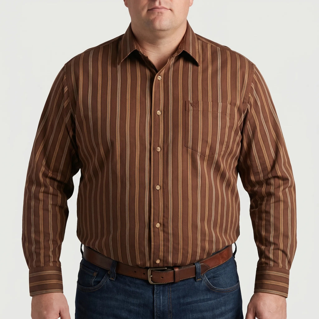 Kleurrijk gestreept shirt met lange mouwen — afbeelding 14