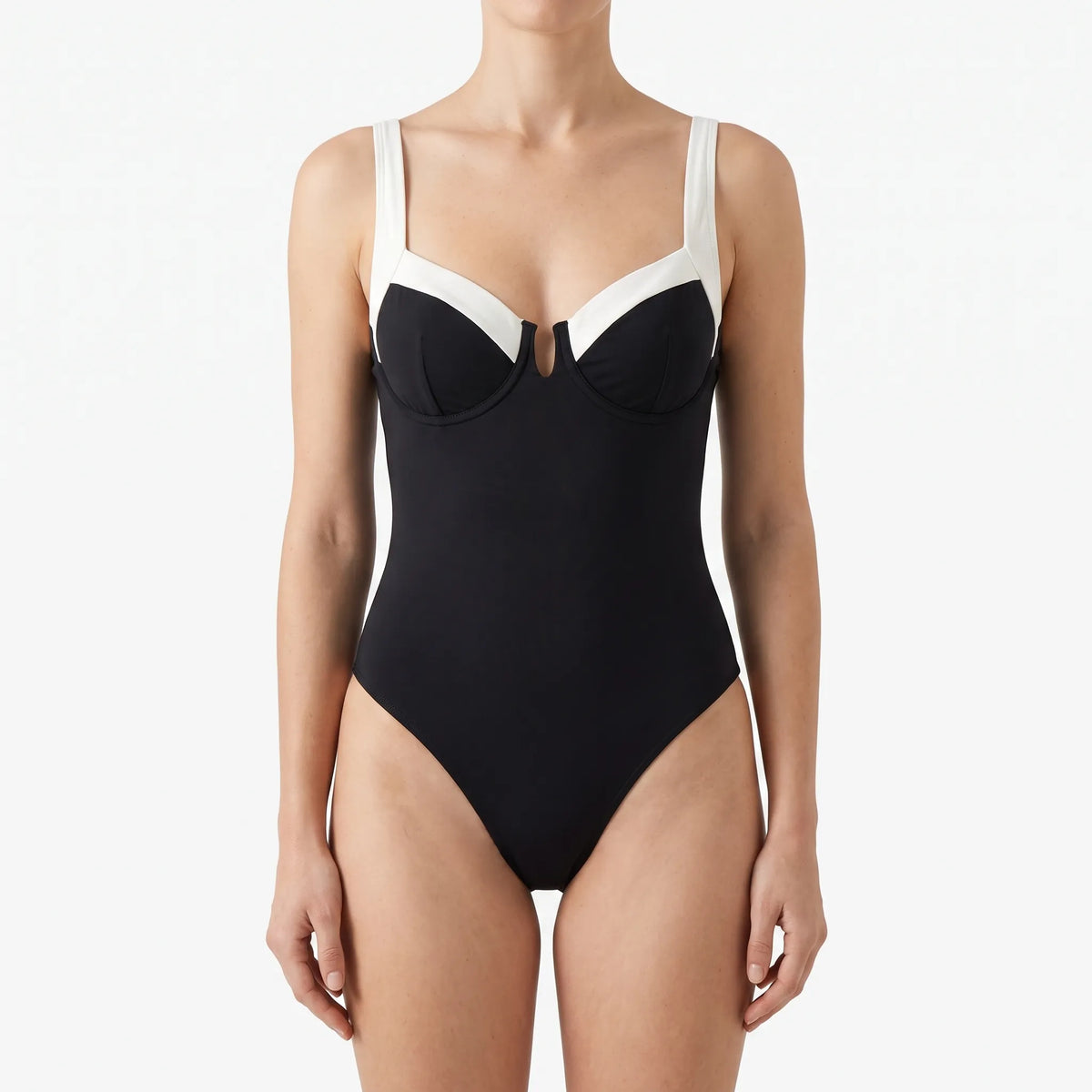 Kleurblok bandeau strandbody — afbeelding 9