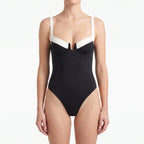 Kleurblok bandeau strandbody — afbeelding 11