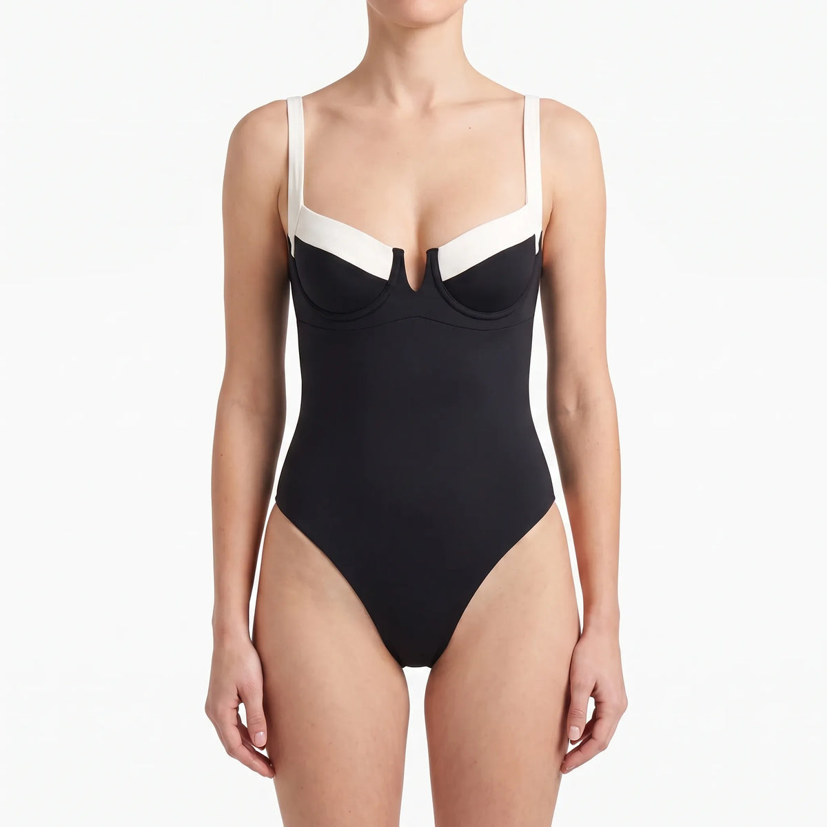 Kleurblok bandeau strandbody — afbeelding 11