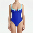 Kleurblok bandeau strandbody