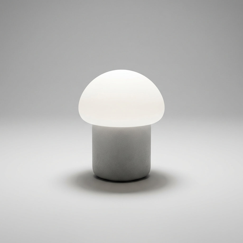 Compacte paddenstoel-tafellamp