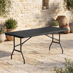 Compacte inklapbare tuintafel