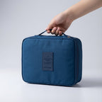 Compacte georganiseerde makeuptas