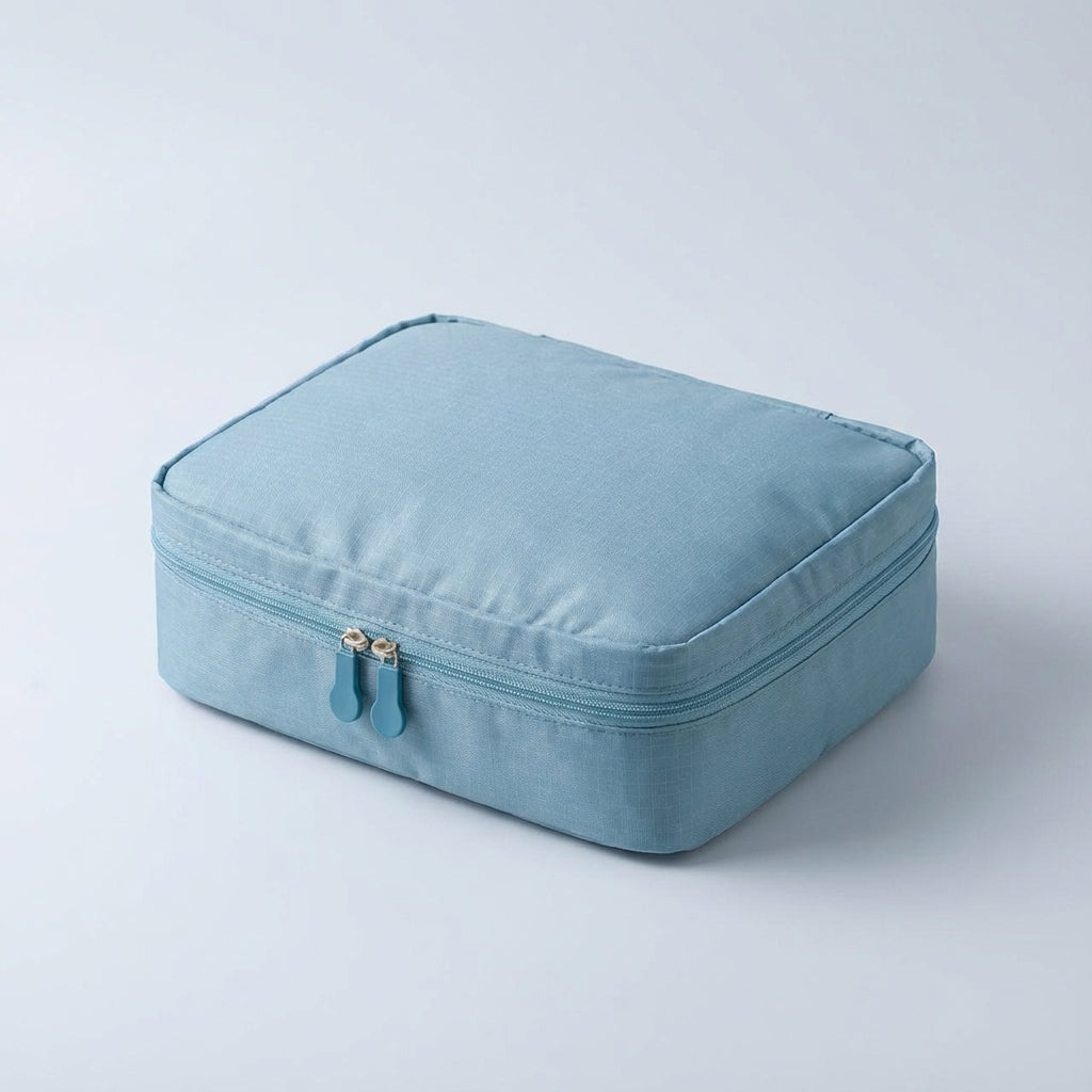 Compacte georganiseerde makeuptas