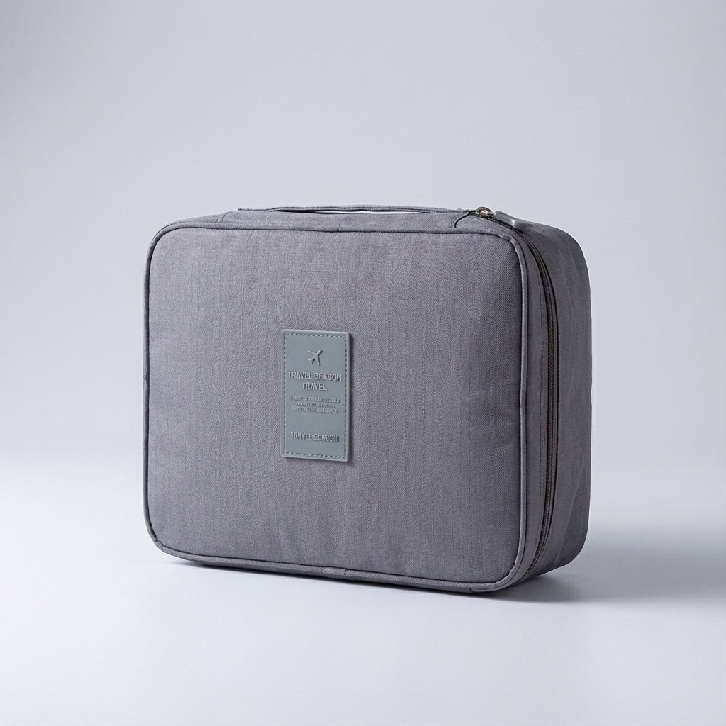 Compacte georganiseerde makeuptas