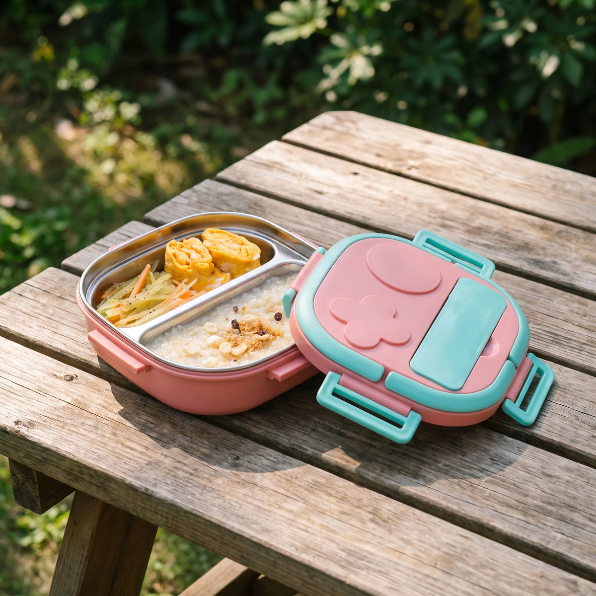 Bento-box met vakjes voor kinderen