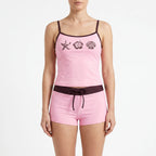 Contrasterende tweedelige bikini-set