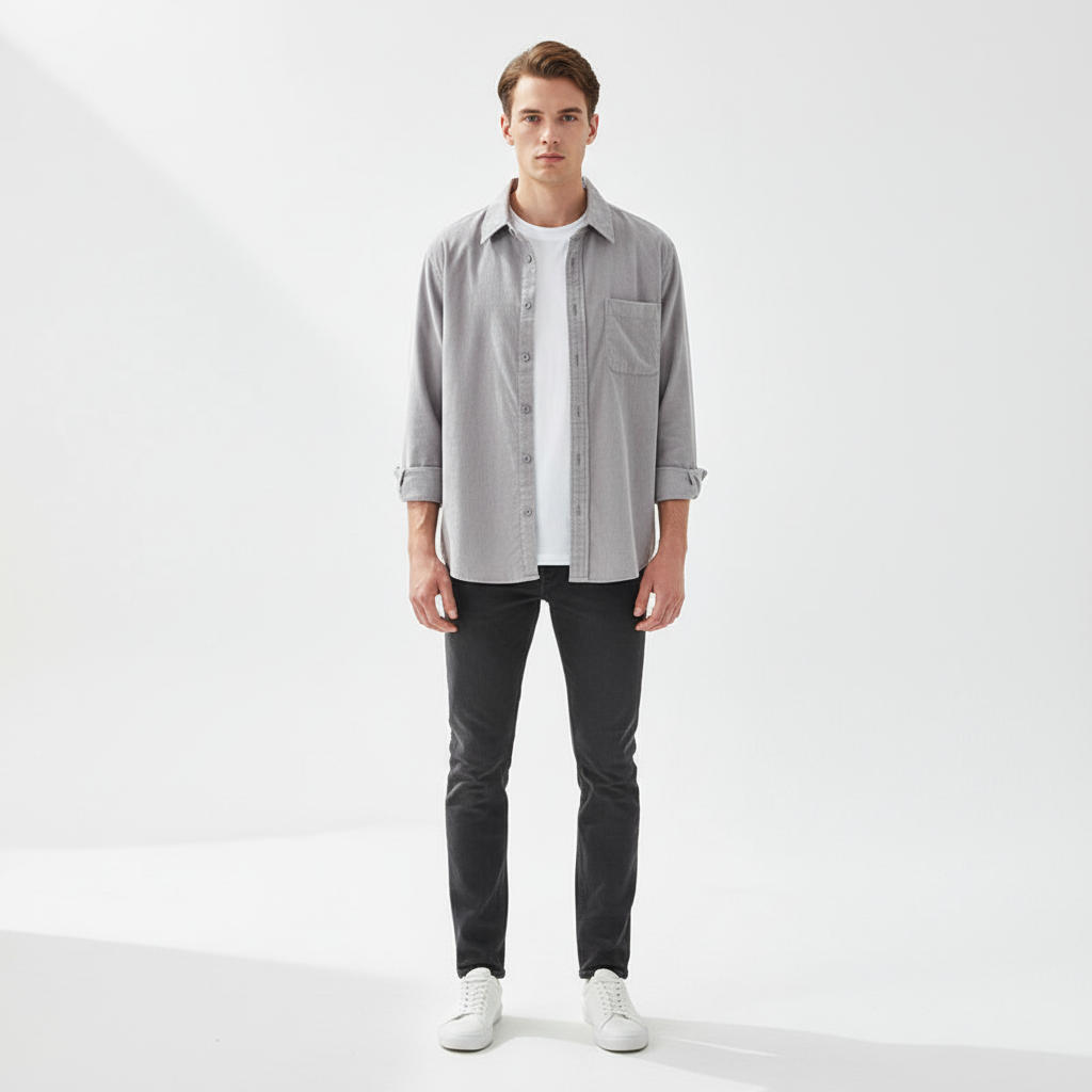Corduroy overhemd voor heren