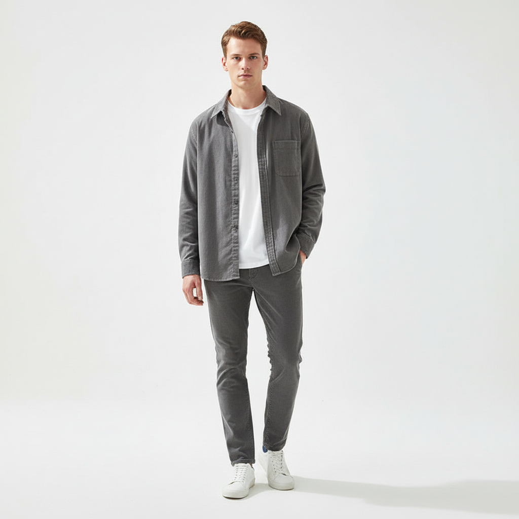 Corduroy overhemd voor heren