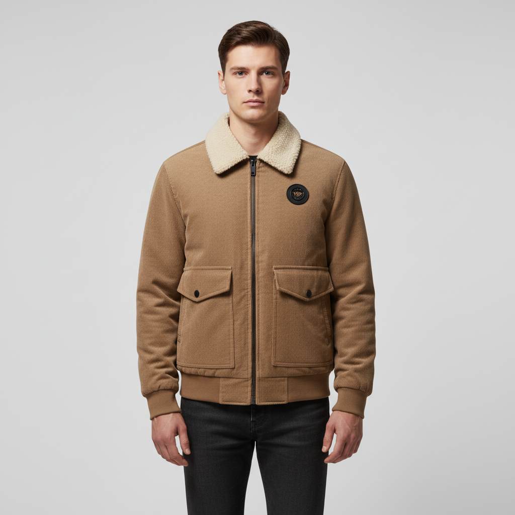 Corduroy jas met fleece — afbeelding 2