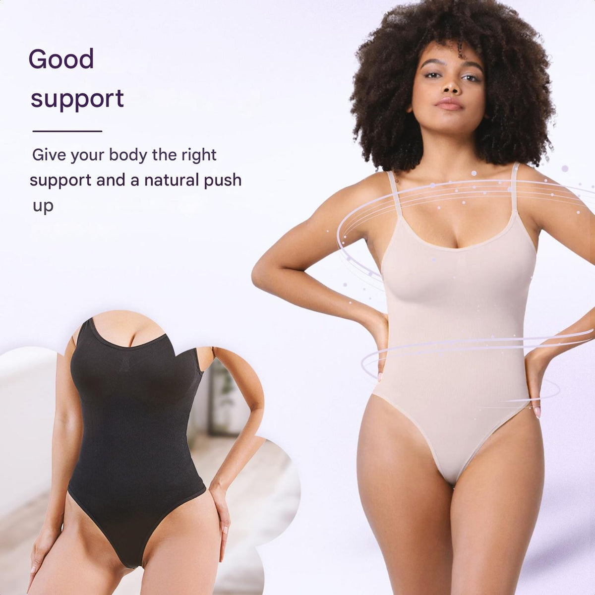 Corrigerende naadloze bodysuit string – Noor