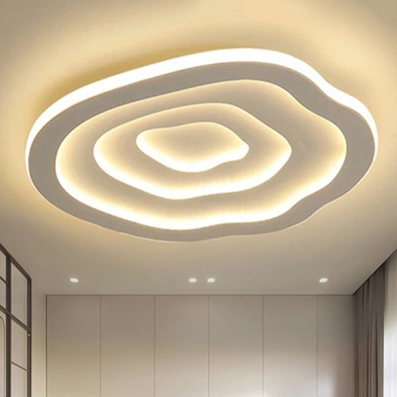 Golvende acryl plafondlamp met warm & wit LED-licht