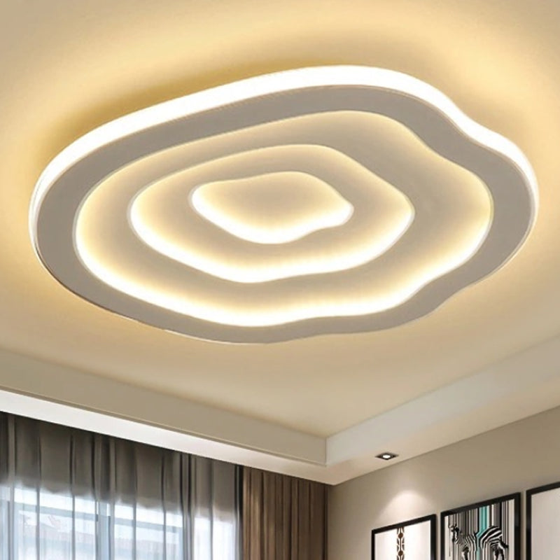Golvende acryl plafondlamp met warm & wit LED-licht