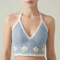 Gehaakte halter-croptop – Noor