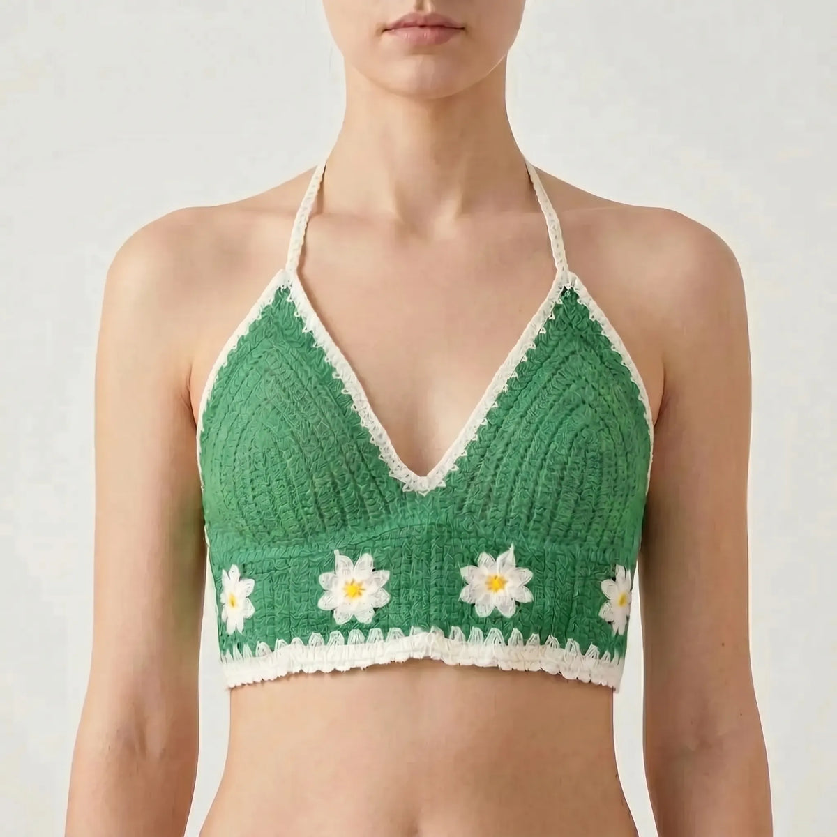 Gehaakte halter-croptop – Noor