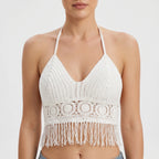 Gehaakte halter-croptop – Liva