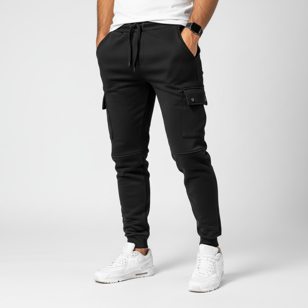 Cropped joggingbroek met zak
