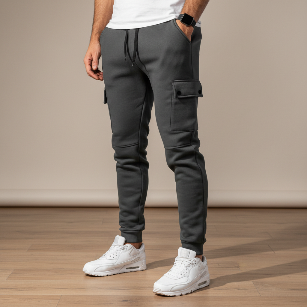 Cropped joggingbroek met zak