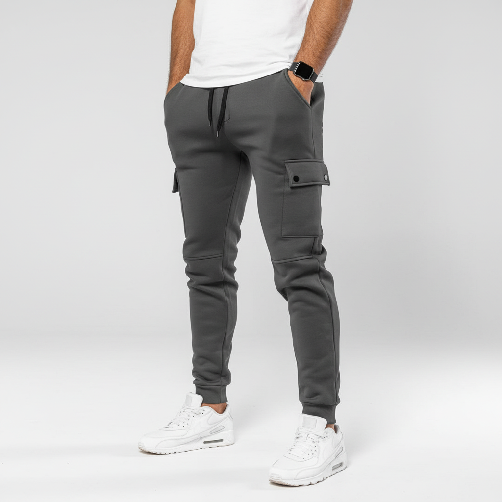 Cropped joggingbroek met zak