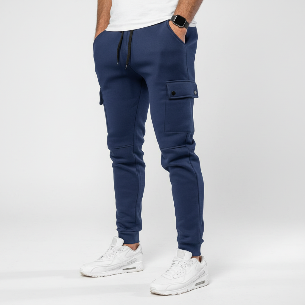 Cropped joggingbroek met zak