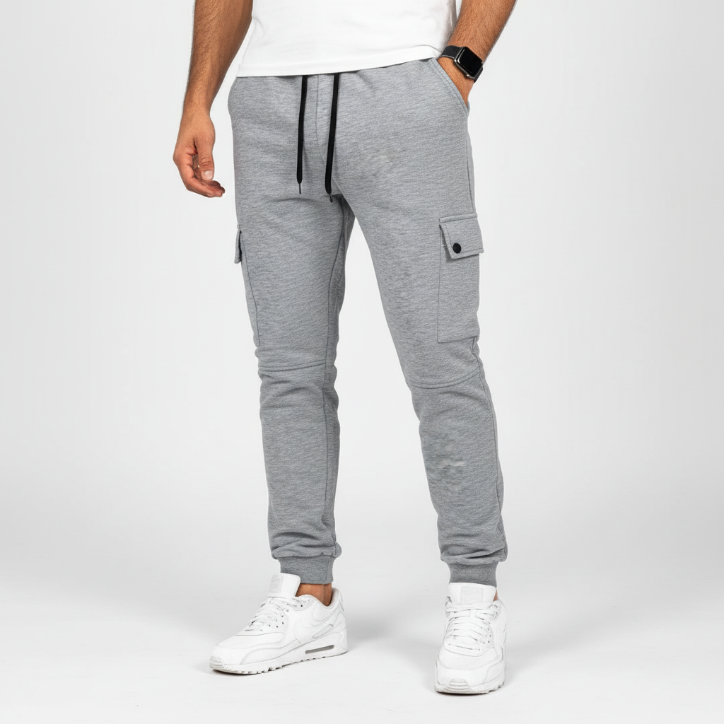Cropped joggingbroek met zak