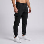 Cropped joggingbroek met cargo zak
