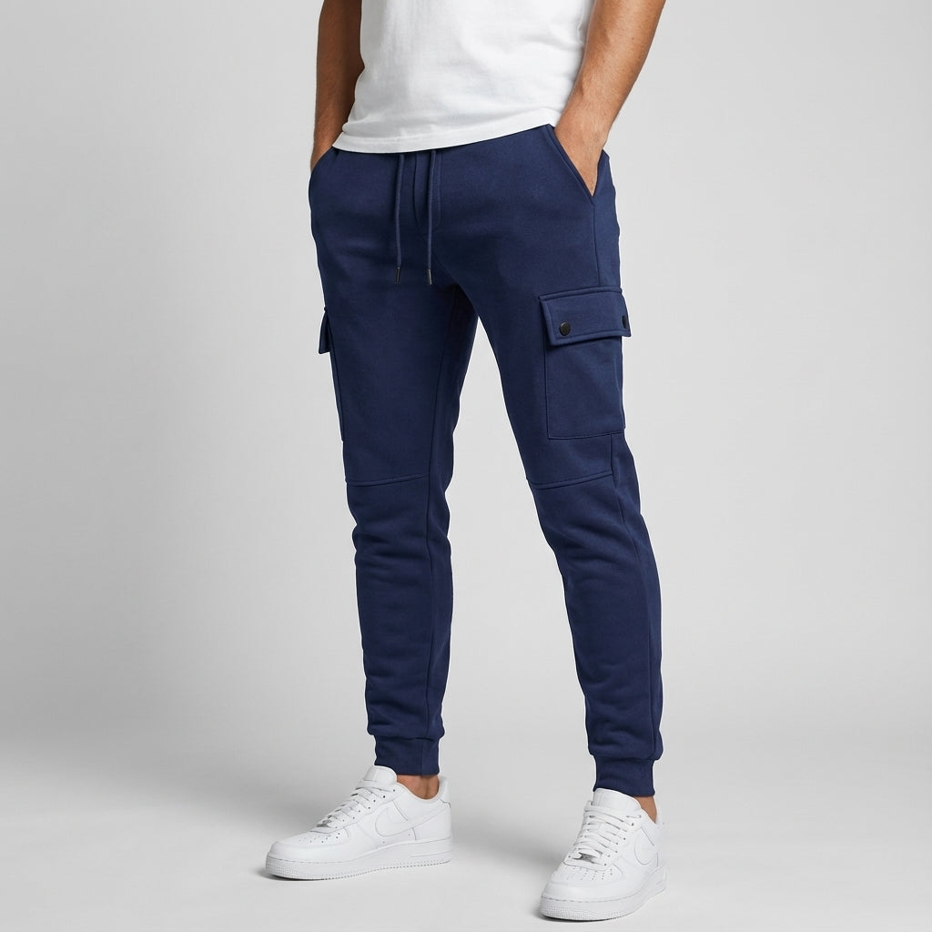 Cropped joggingbroek met cargo zak